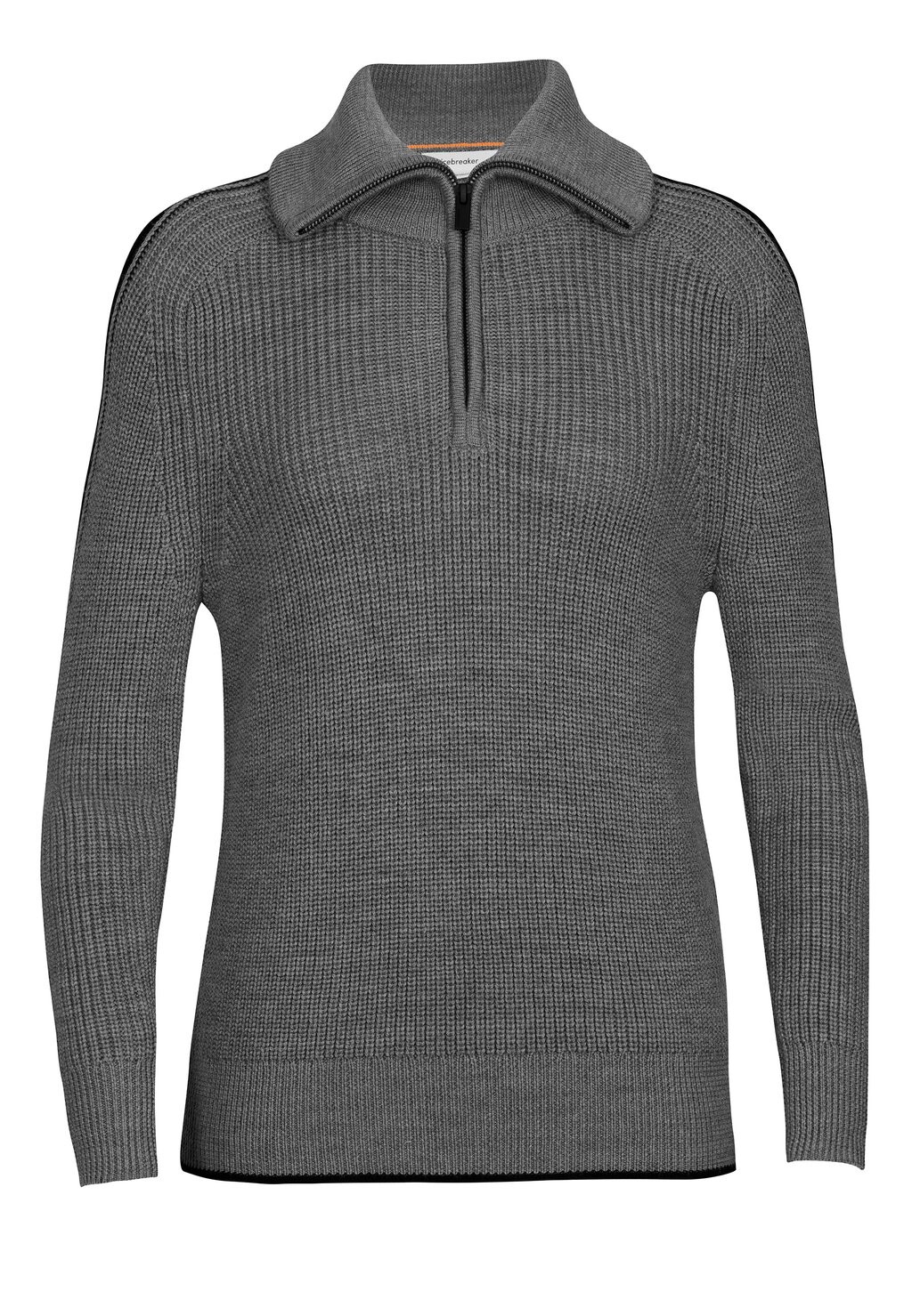 

Свитер W LODGE LS HALF ZIP Icebreaker, песчаник hthr черный