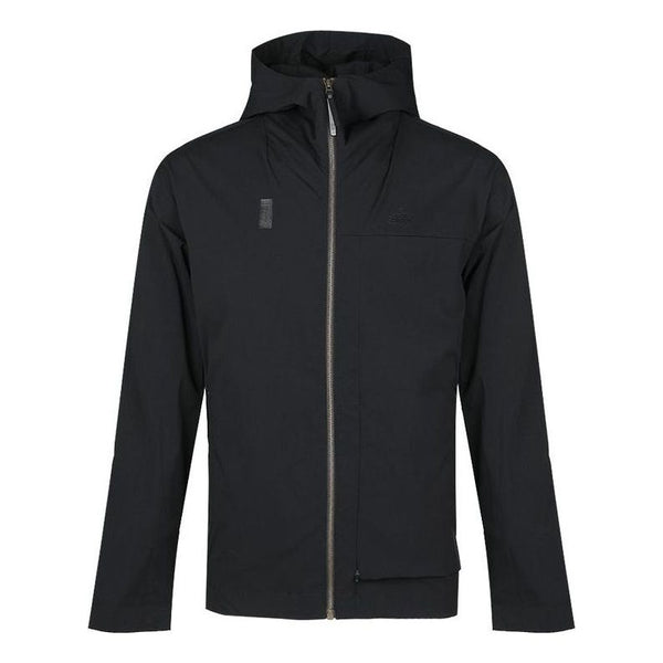 Куртка Men's adidas Wj Jkt Wb Solid Color Zipper Hooded Jacket Black, черный