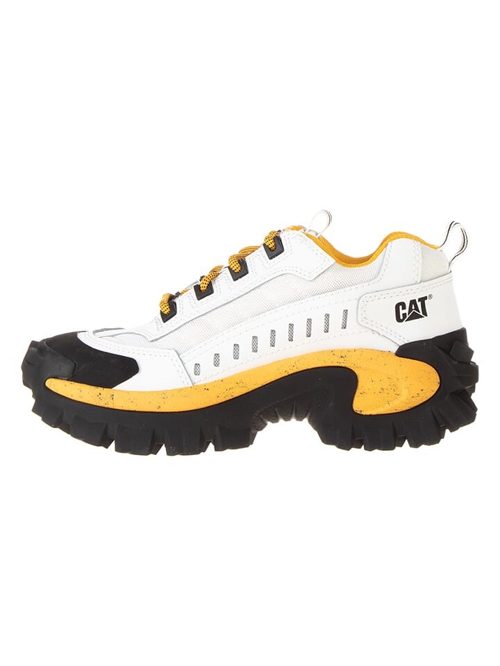 

Низкие кроссовки CAT Leder Intruder, цвет weiß/gelb