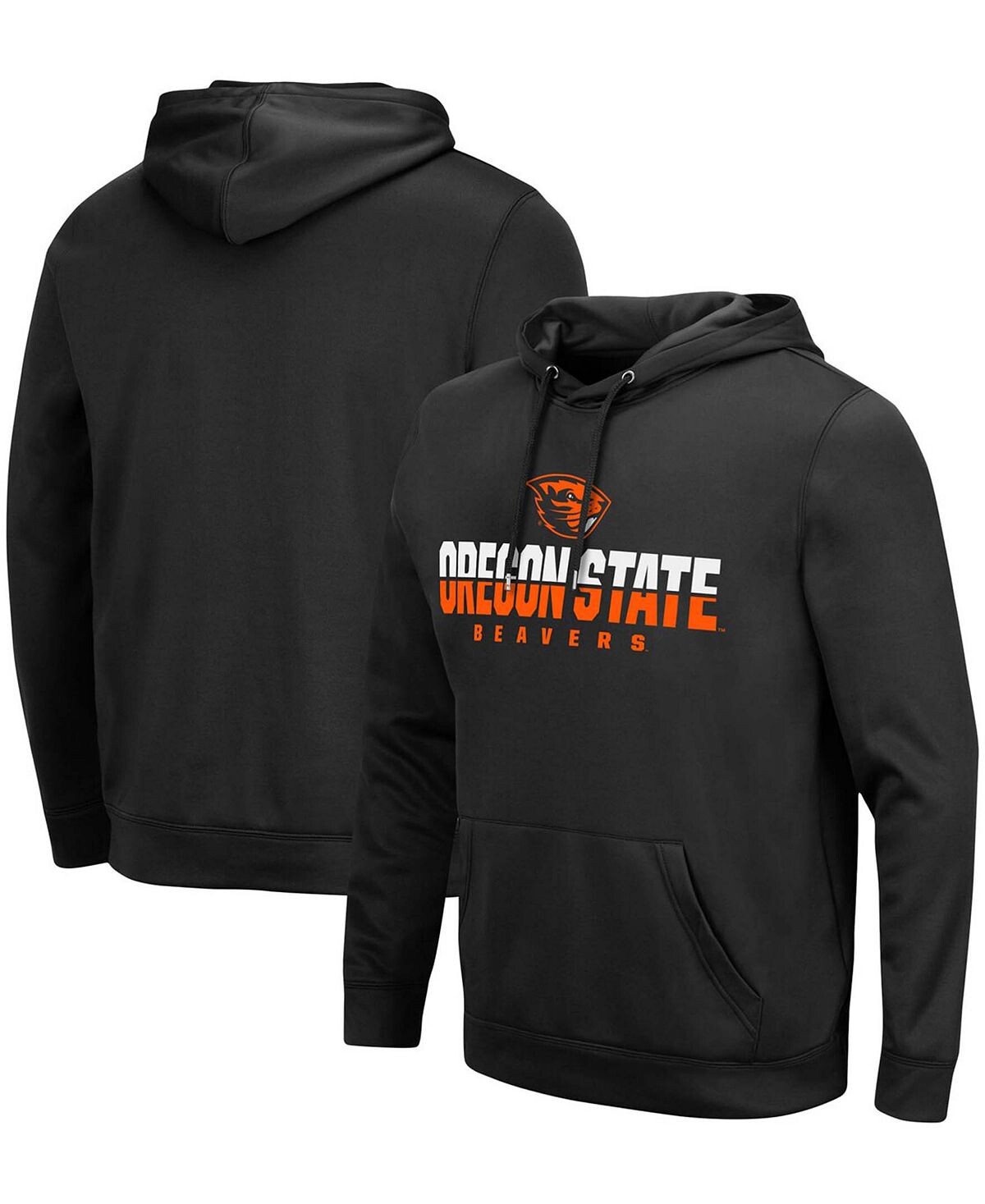 

Мужской черный пуловер с капюшоном Oregon State Beavers Lantern Colosseum