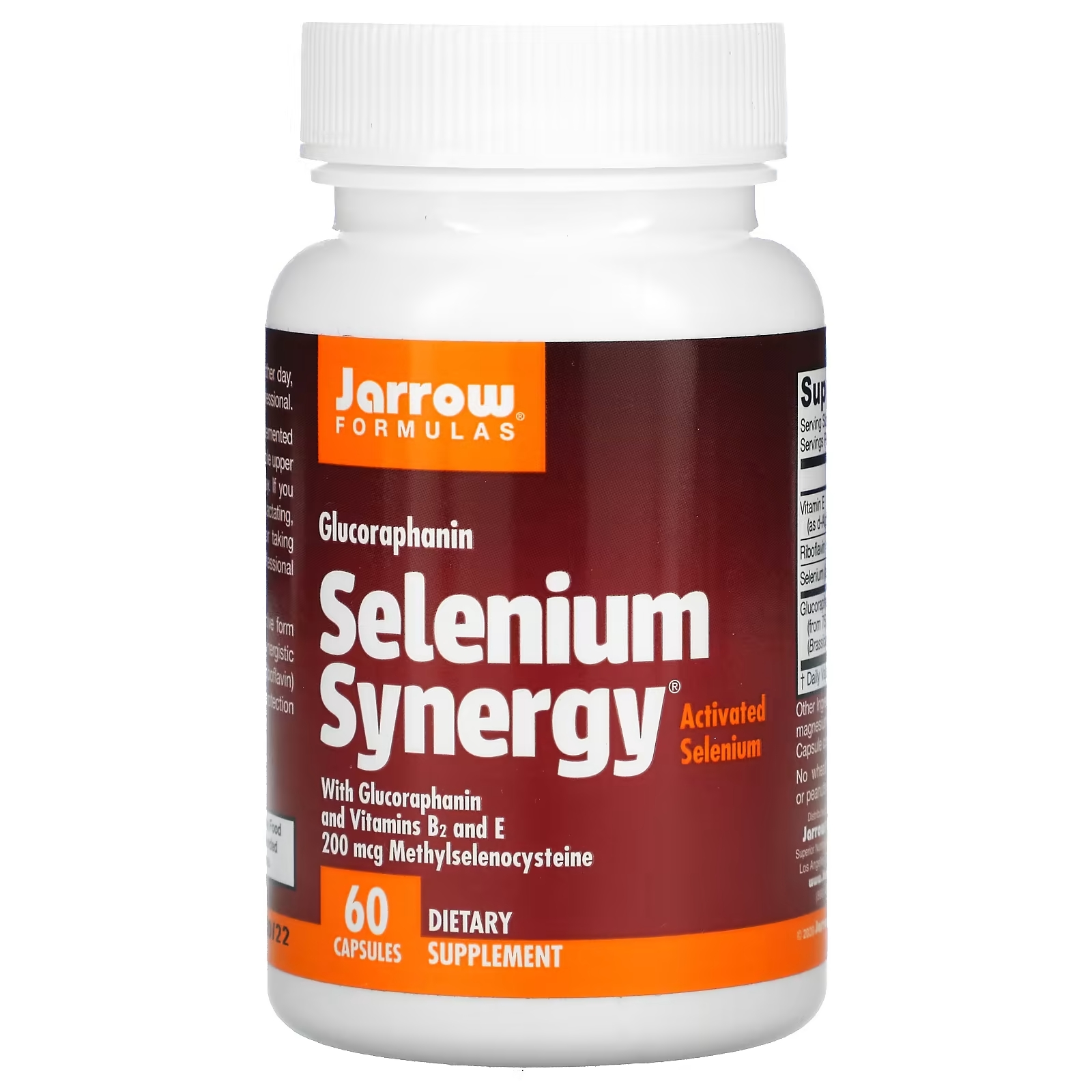 Jarrow Formulas Selenium Synergy, 60 капсул бад для укрепления иммунитета jarrow formulas selenium synergy селен витамин е 60 шт