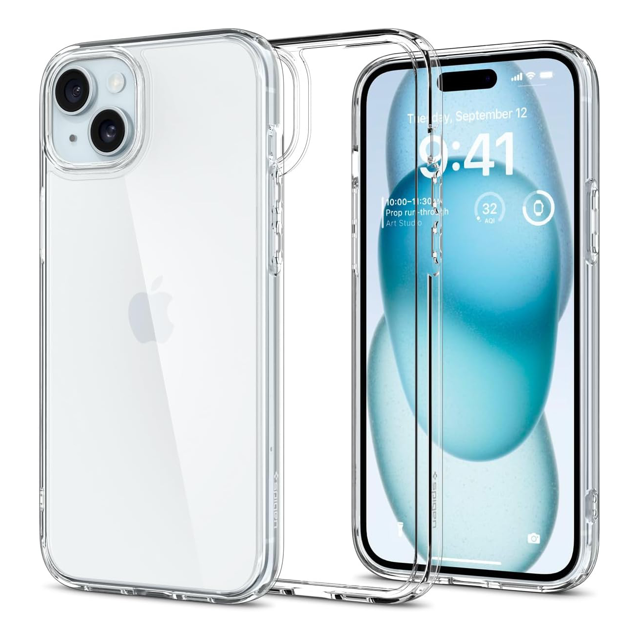 Чехол Spigen Ultra Hybrid для iPhone 15, Crystal Clear цена и фото