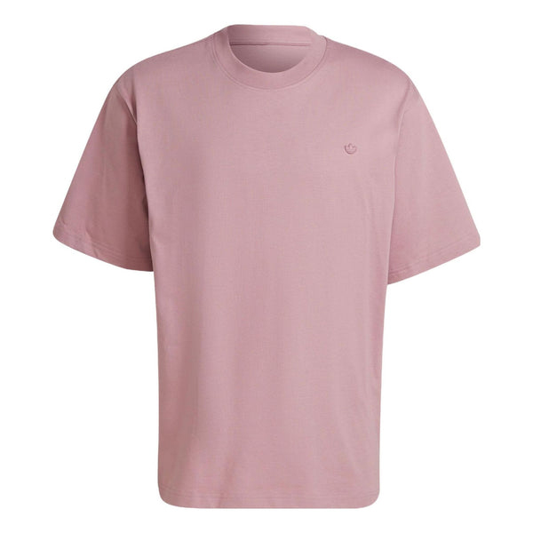 Футболка Adidas originals Solid Color Loose Sports Short Sleeve Couple Style Purple Pink, Розовый
