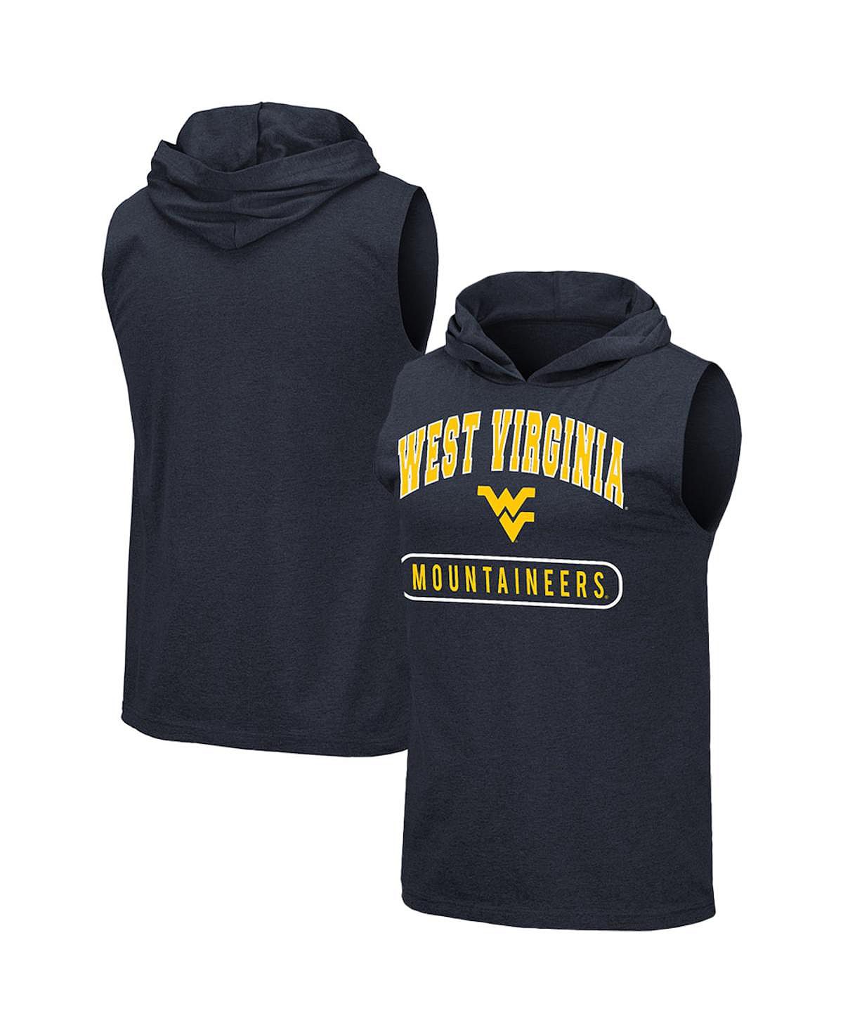 

Мужская майка с капюшоном с капюшоном темно-синего цвета west virginia mountaineers varsity Colosseum, синий