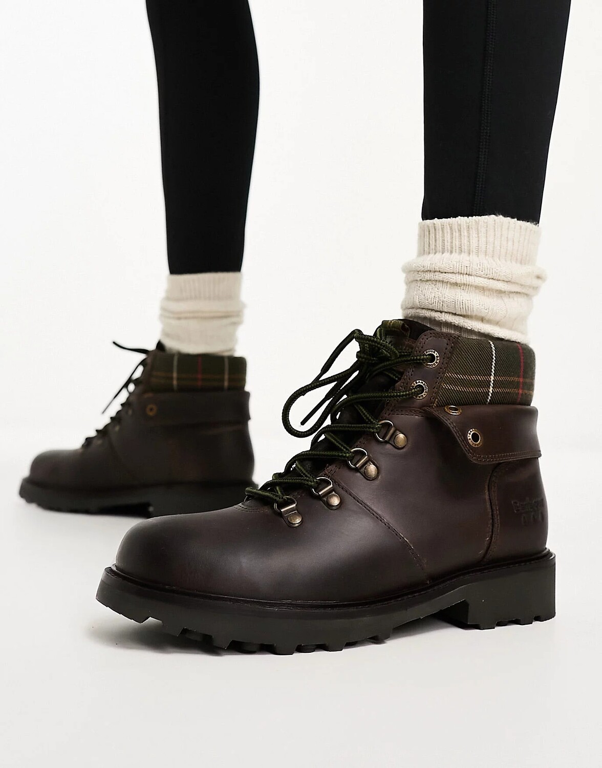 

Ботинки Barbour Burne Lace Up Leather Hiker, коричневый