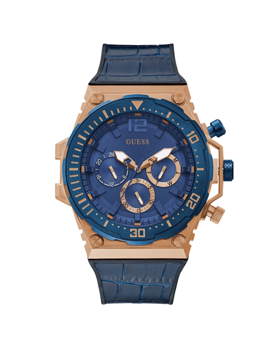 Мужские часы Venture GW0326G1 из силикона и синим ремешком Guess, синий