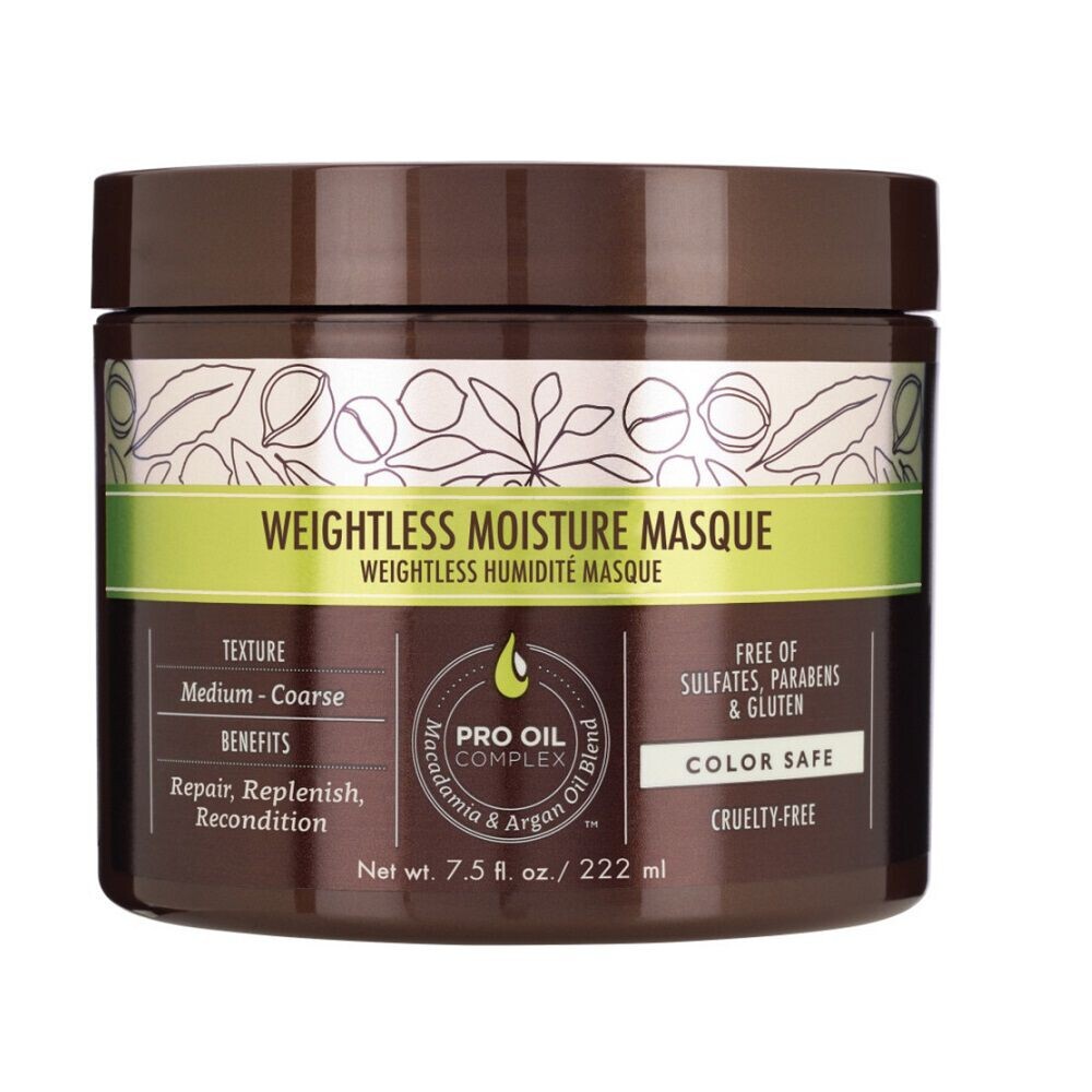 

Macadamia Professional Weightless Moisture увлажняющая маска для тонких волос, 222 мл