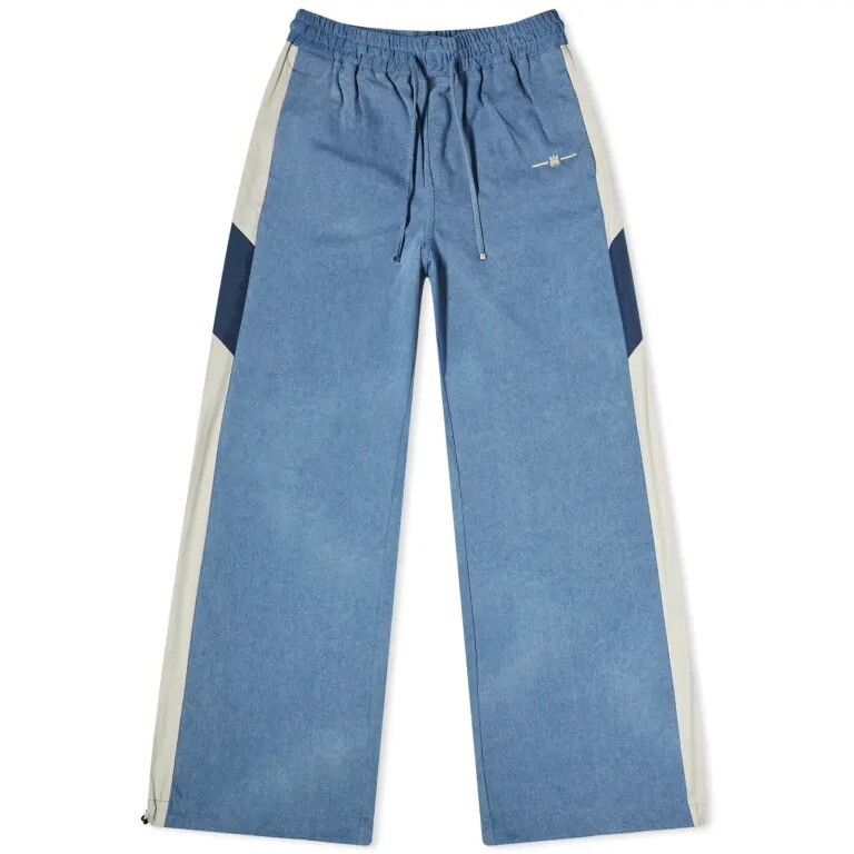

Спортивные брюки Amiri Ma Chambray Wide Leg Track, синий