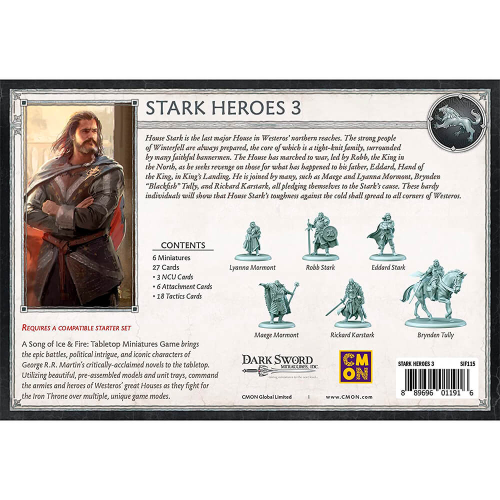 <b>of</b> <b>Ice</b> <b>and</b> <b>Fire</b> Tabletop Miniatures Game, Stark Heroes III 4. Дополнительны...