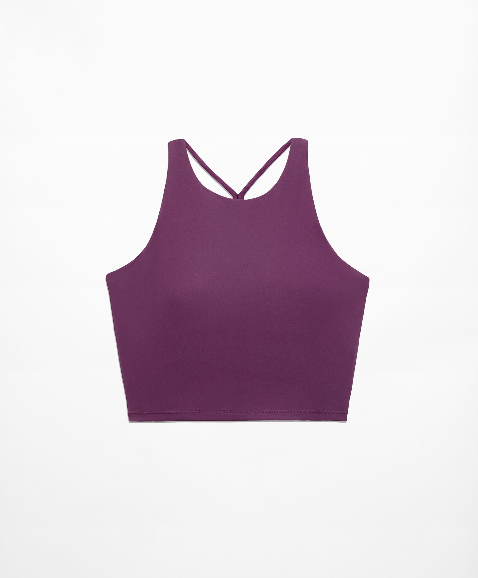 цена Топ спортивный Oysho Comfortlux Strap Tank, фиолетовый