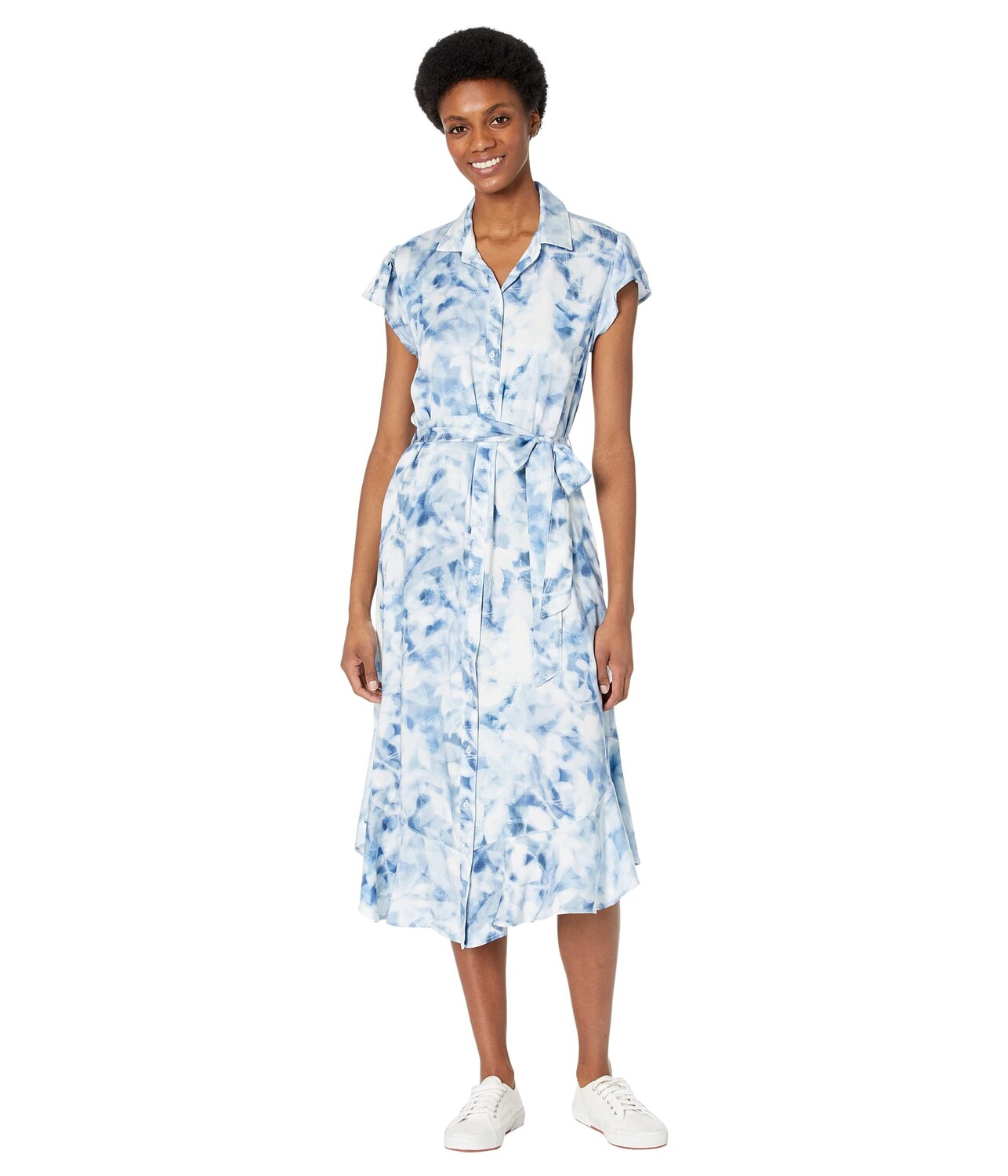 

Платье bella dahl, Short Sleeve Ruffle Hem Dress