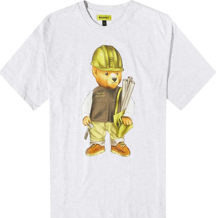 

Футболка Market Workshop Bear T-Shirt Ash, серый