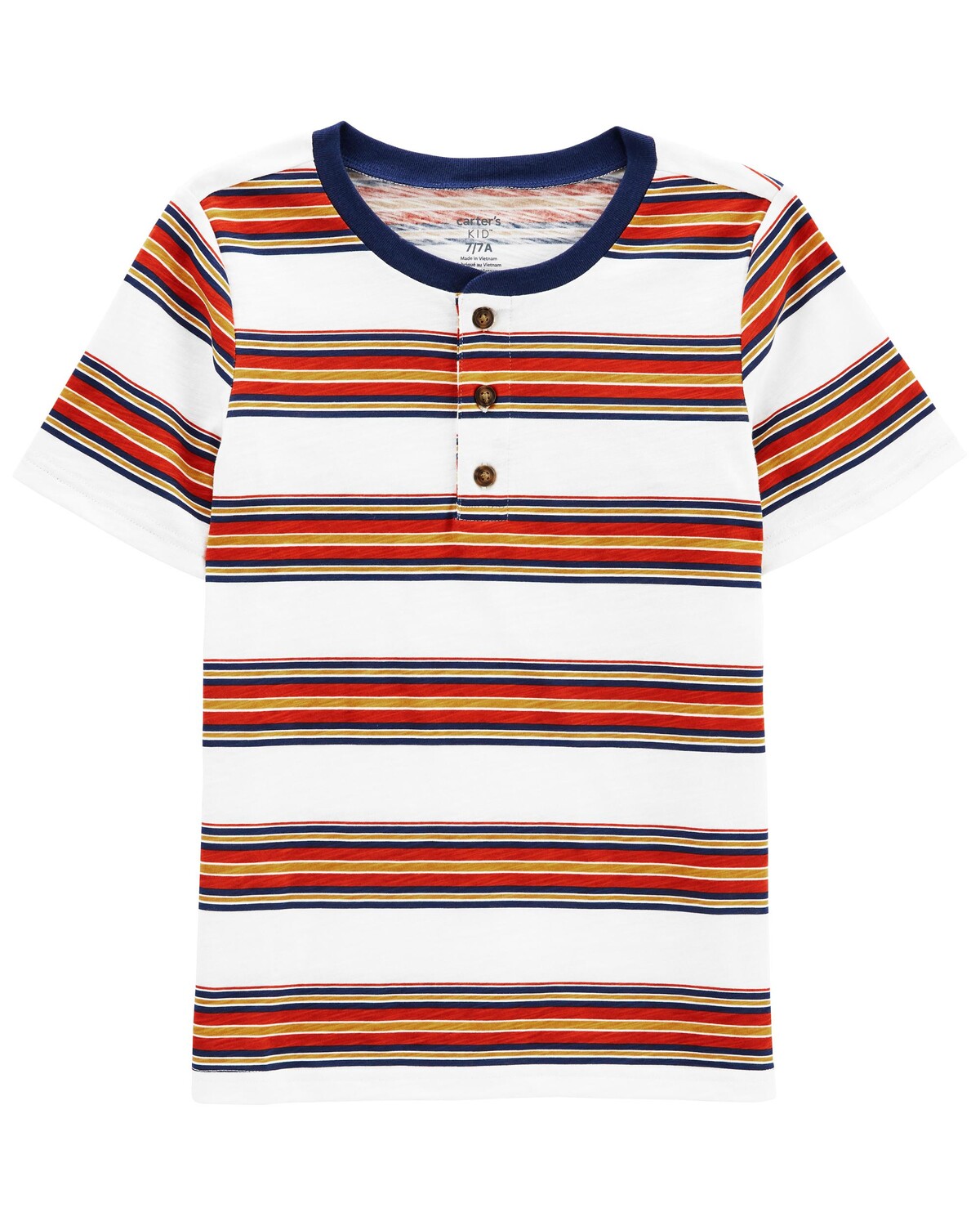 

Детская полосатая майка Henley Carter's, мультиколор