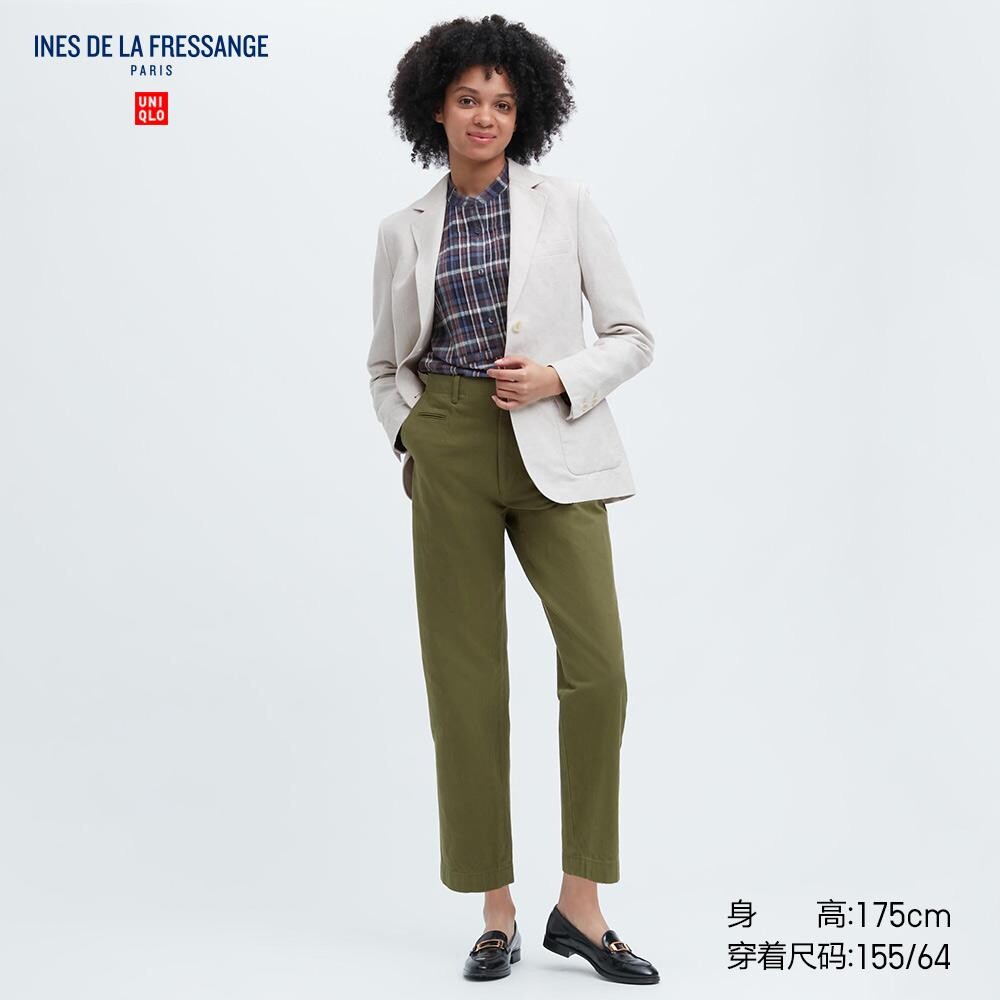 

Брюки повседневные Uniqlo, оливковый