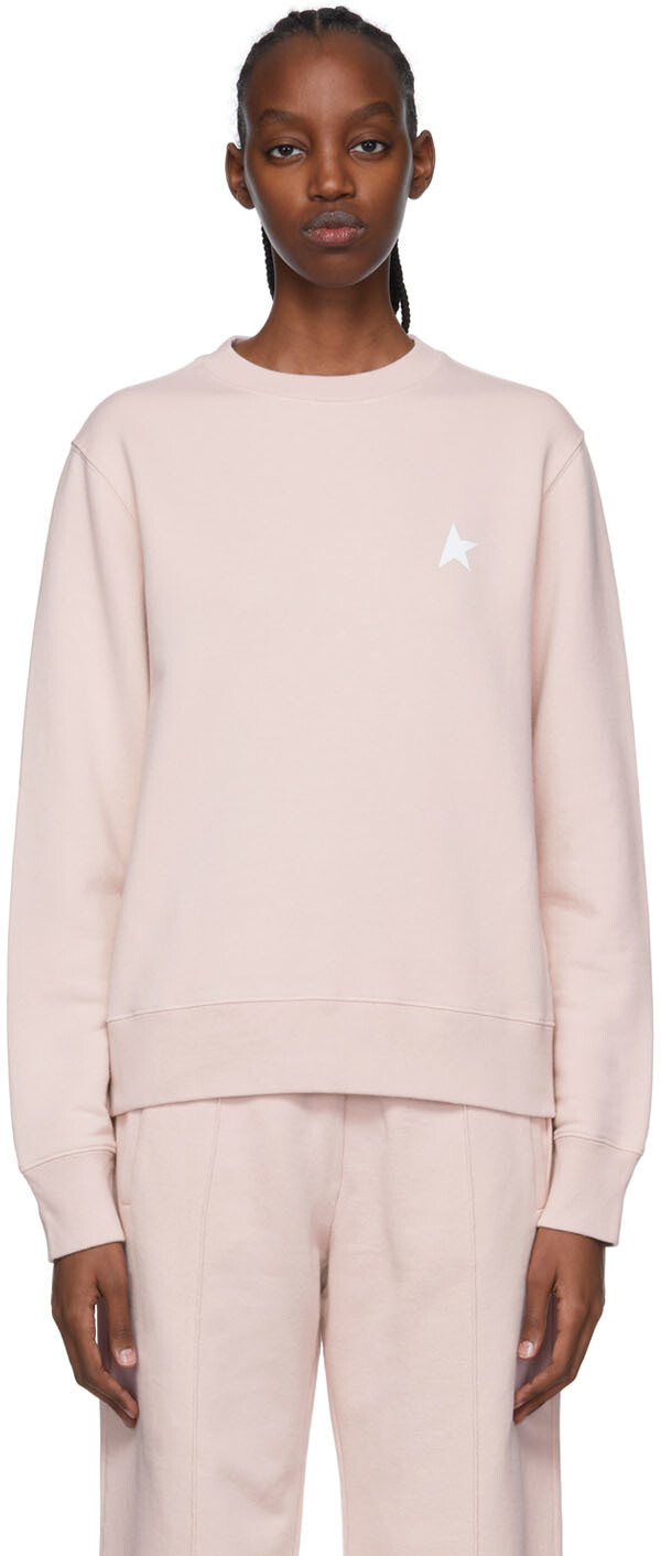 

Розовый свитер с изображением Афины Golden Goose
