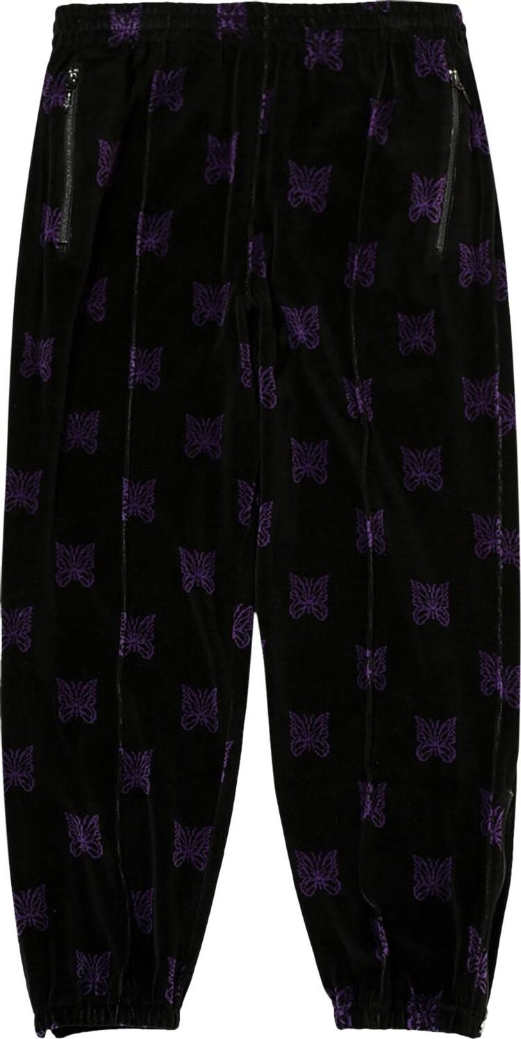 

Брюки Needles Zipped Track Pant 'Black/Purple', черный