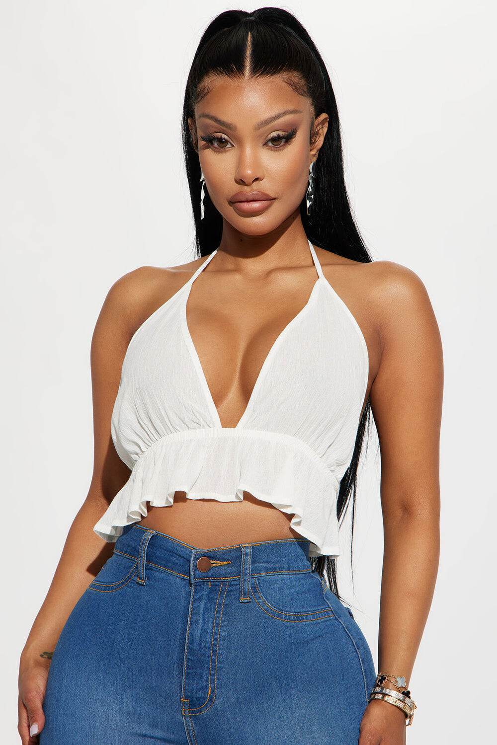 

Топ Fashion Nova WC45905, белый