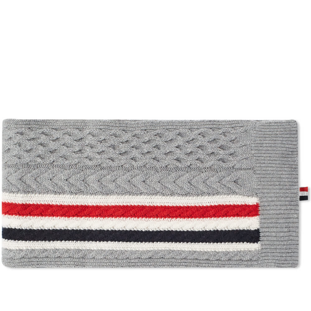 

Шарф Thom Browne Grosgrain Aran Cable Scarf