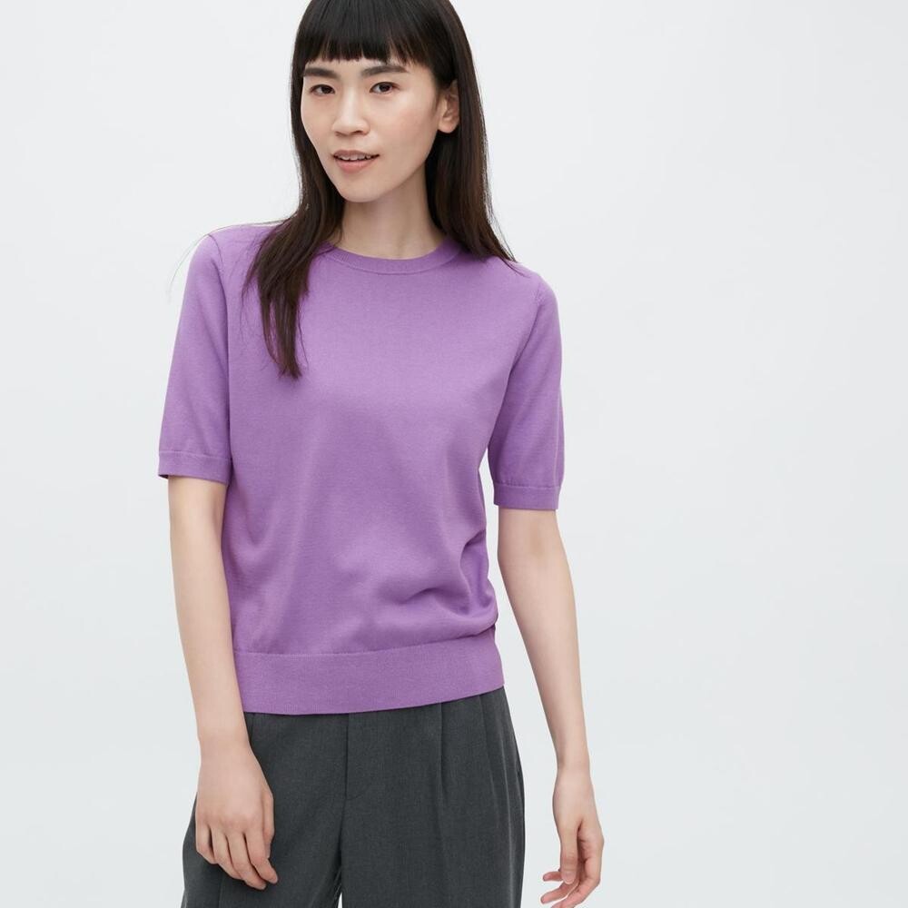 

Свитер хлопковый Uniqlo, синий