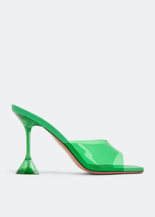 

Мюли AMINA MUADDI Lupita Glass mules, зеленый