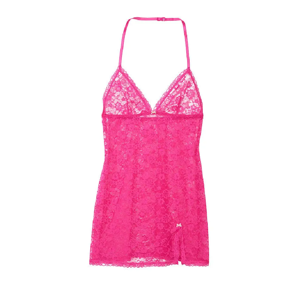 

Комбинация Victoria's Secret Lacie Halter Mini, розовый