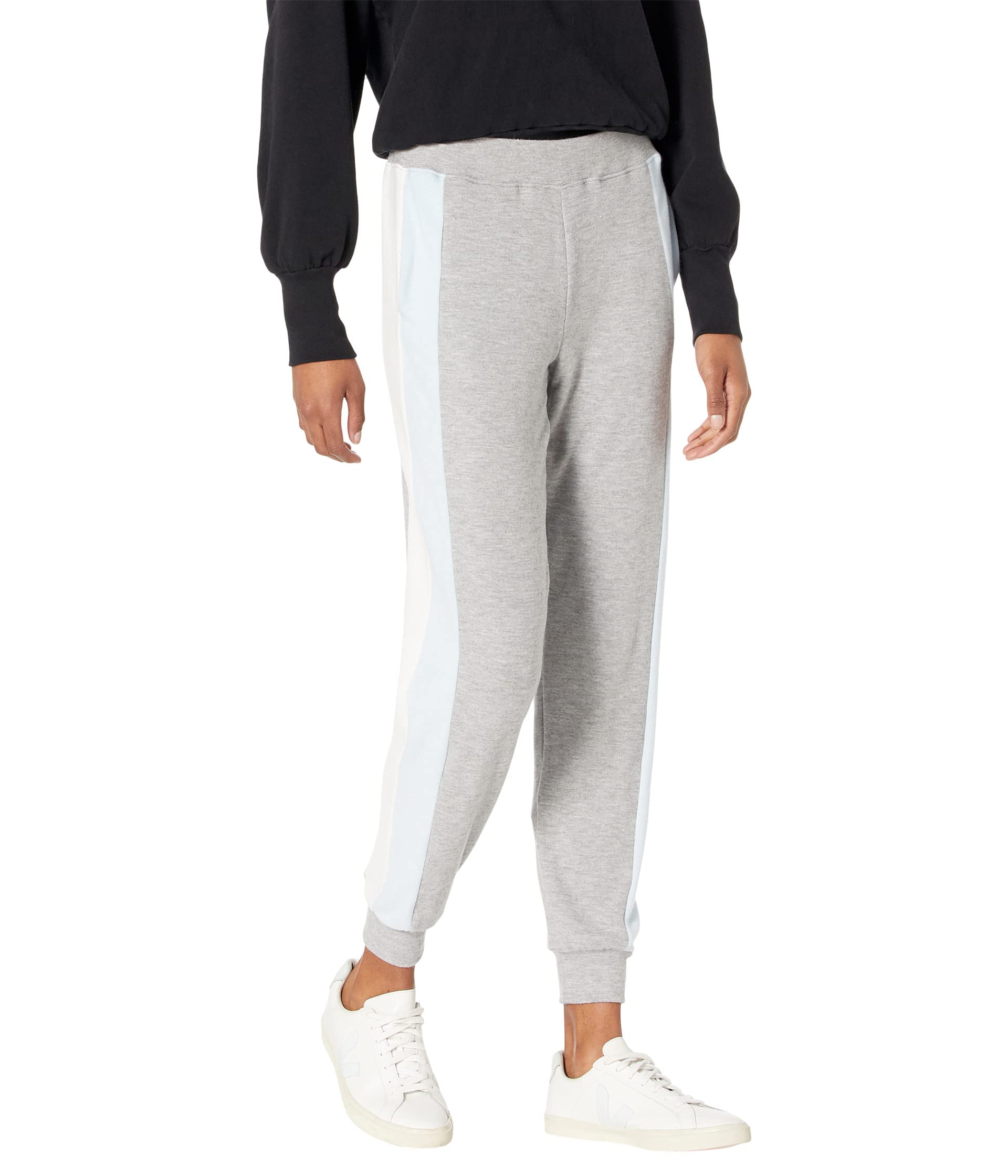 Брюки Michael Stars, Color-Block Madison Brushed Jersey Petra Wide Double Stripe Joggers