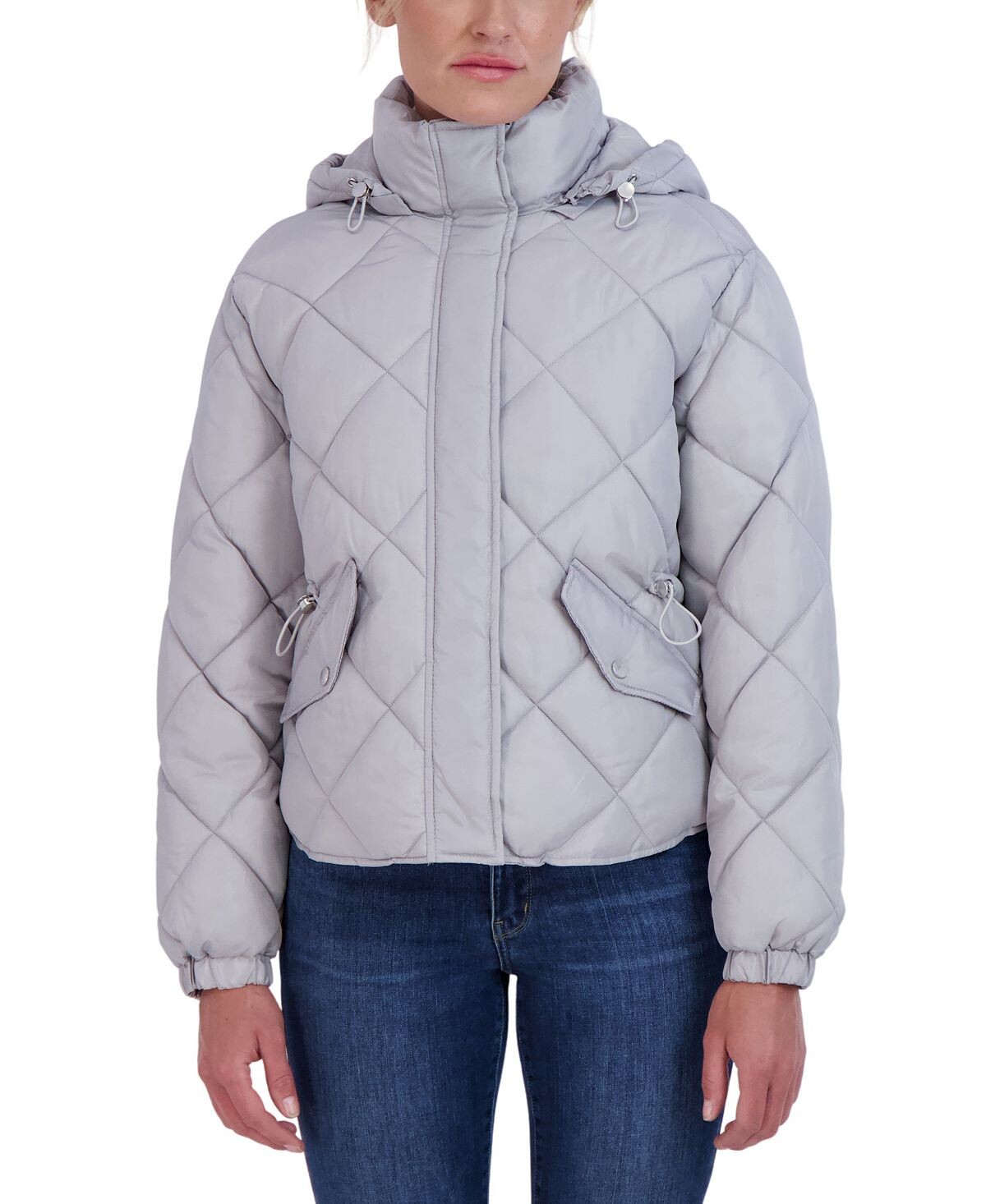 

Пуховик diamond quilt для юниоров Sebby, серый