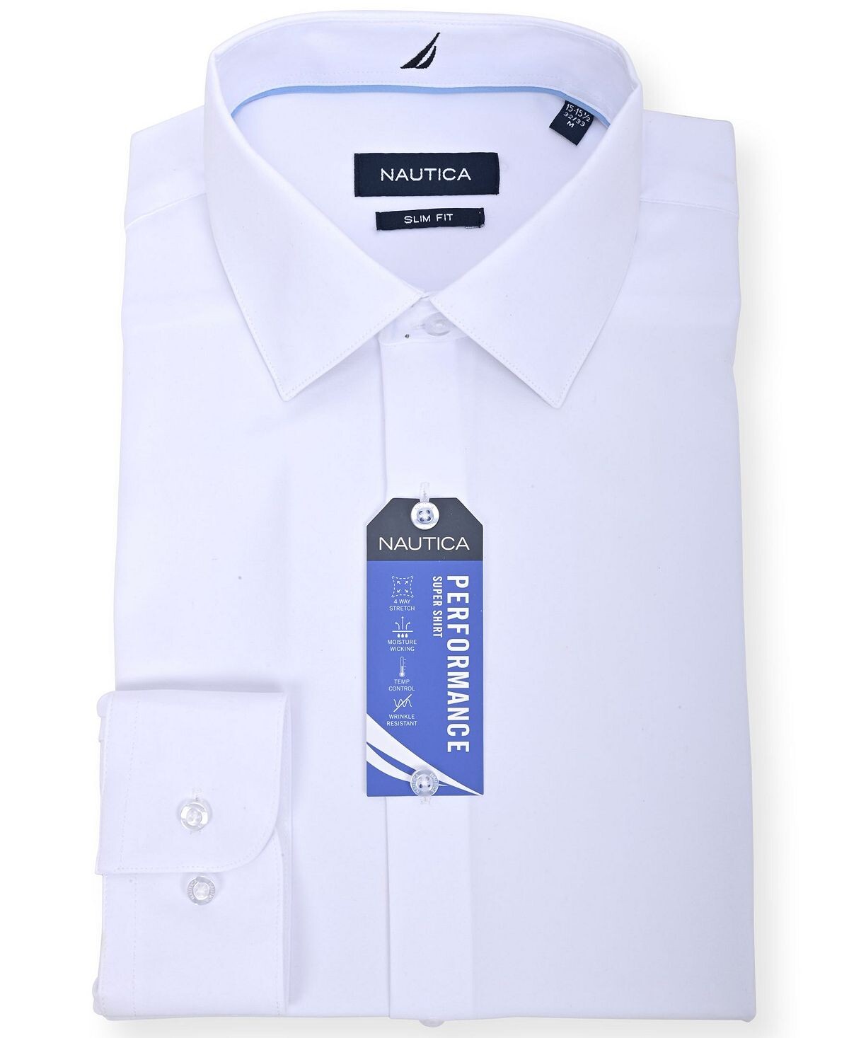 

Мужская классическая рубашка slim fit supershirt Nautica, белый