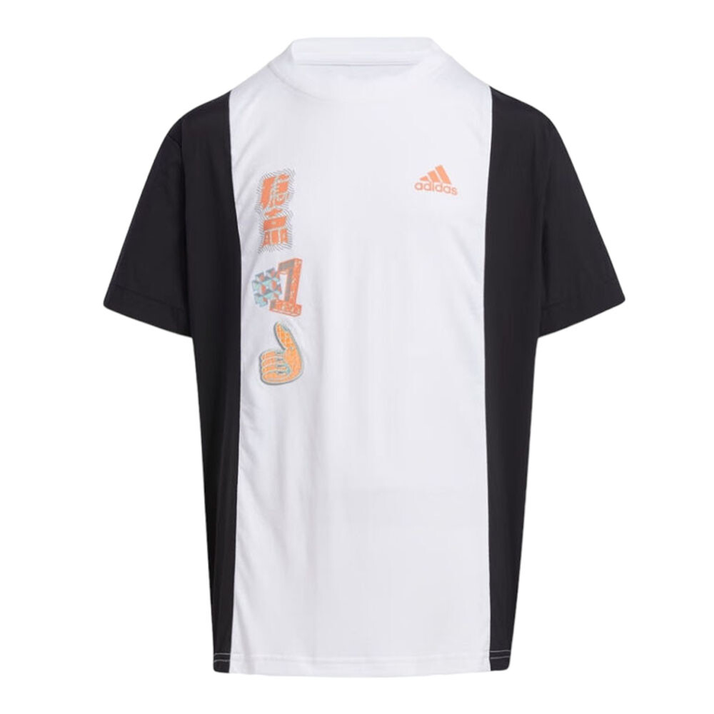 

Футболка Adidas Kids, белый/черный