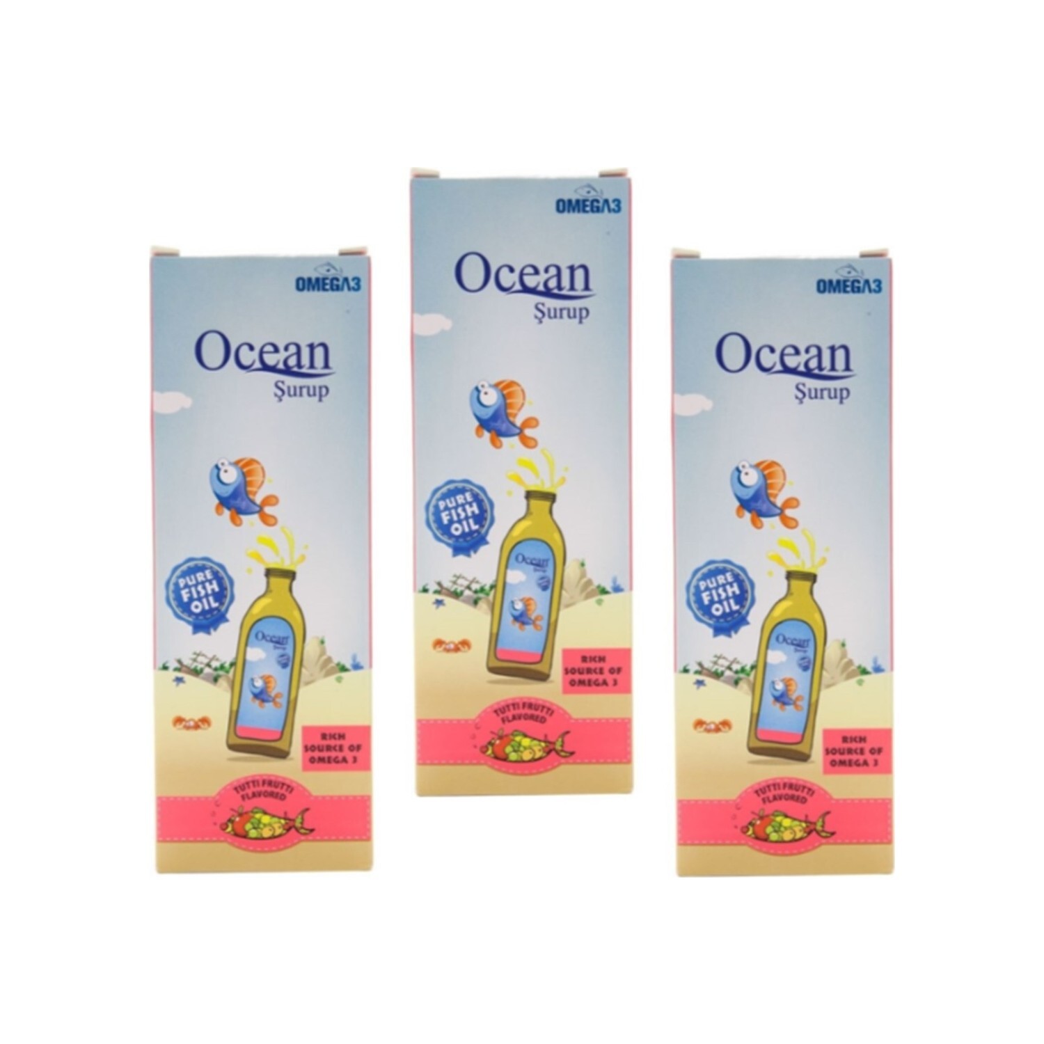 

Ocean Fish Oil Tutti Frutti, смешанный фруктовый суп, 3 супа, 150 мл