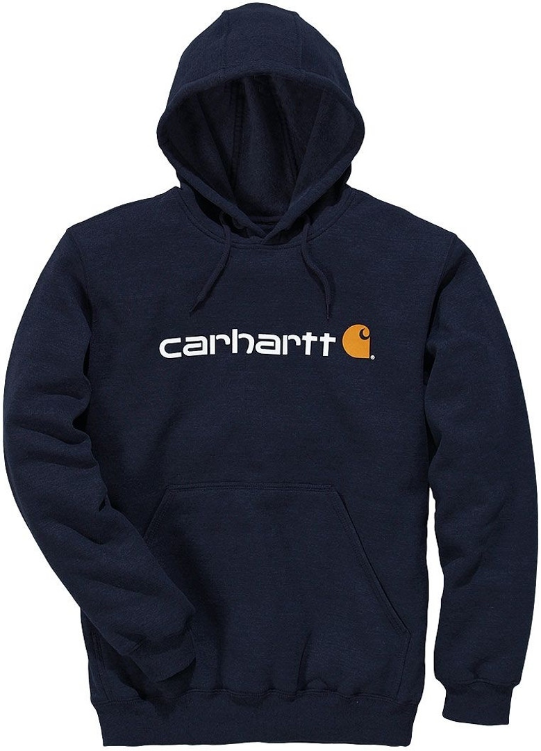 Толстовка Carhartt Signature Logo Midweight, темно-синий толстовка carhartt signature logo midweight черный