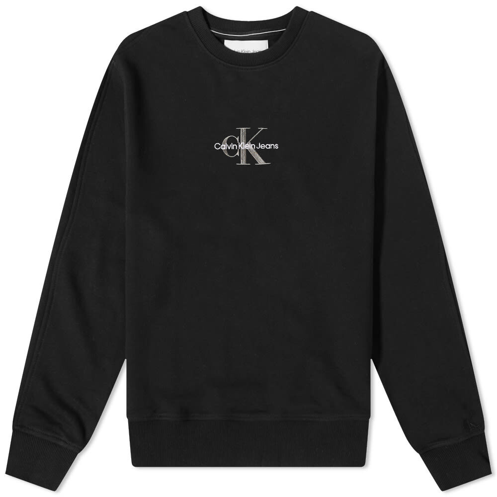 

Джемпер Calvin Klein Monologo Crew Sweat, Черный