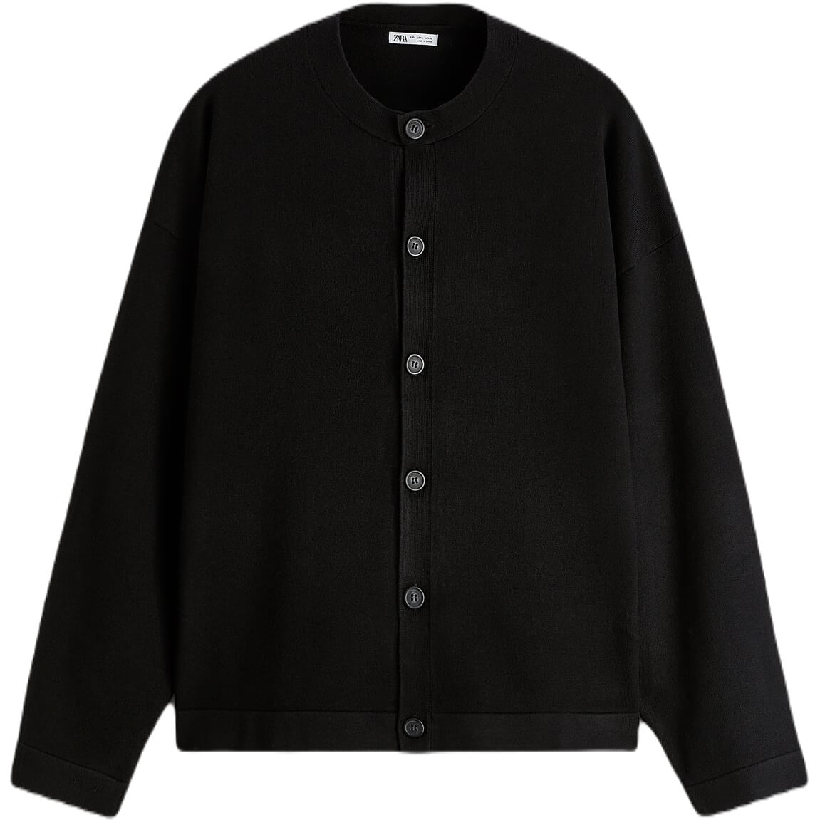Кардиган Zara Textured, черный куртка zara textured черный