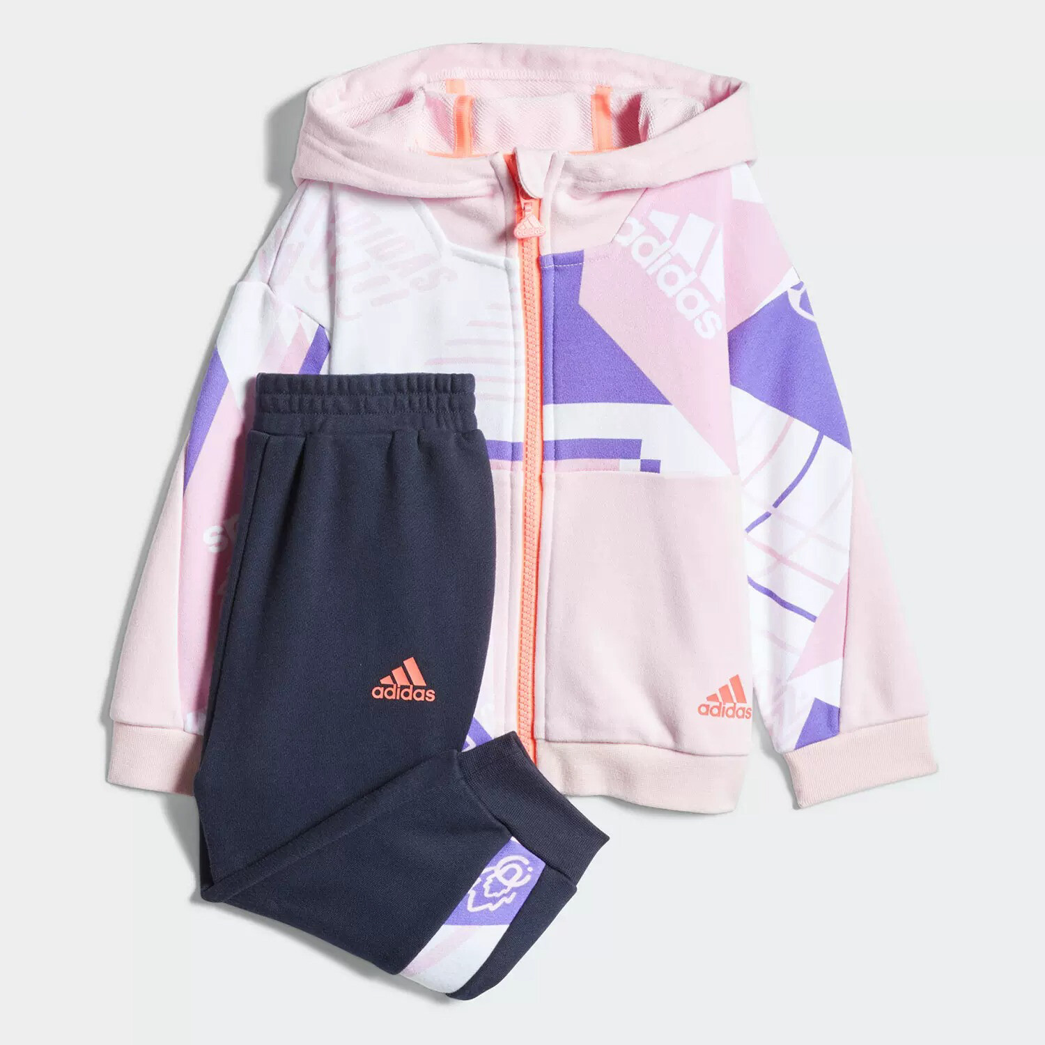 

Спортивный костюм Adidas, розовый/темно-синий
