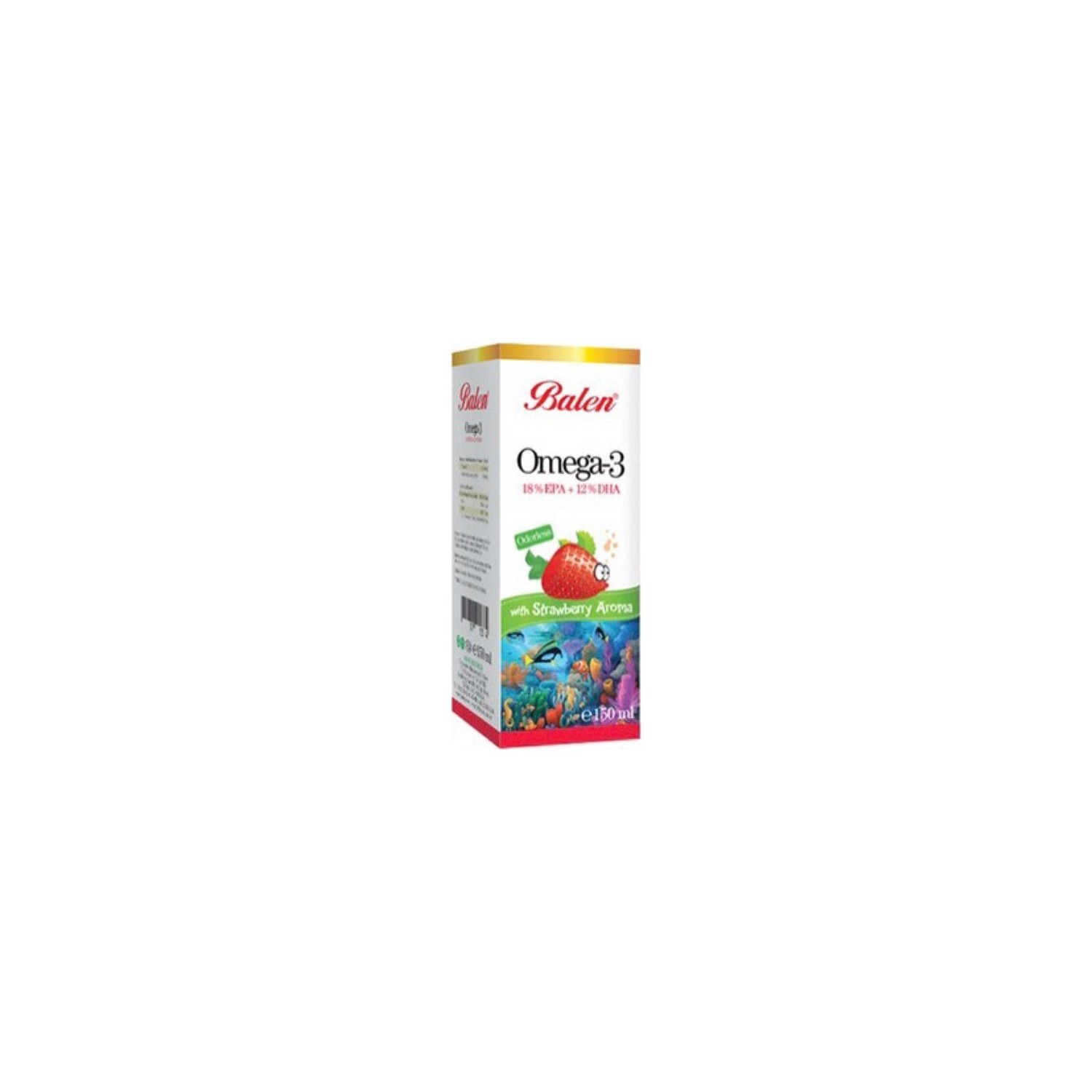 

Рыбий жир Balen Omega-3 со вкусом клубники 150 мл