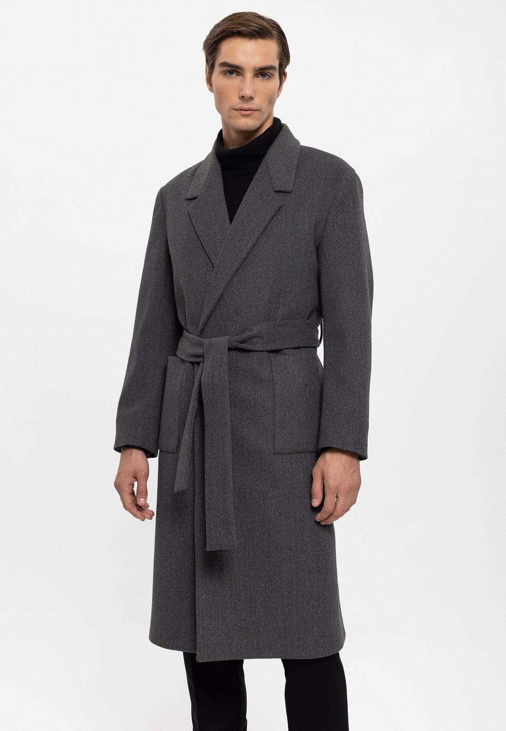 Классическое пальто Antioch, антрацит классическое пальто herringbone antioch коричневый