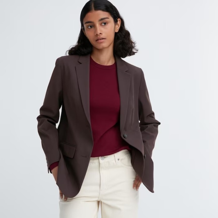 

Жакет Uniqlo Tailored, темно-коричневый