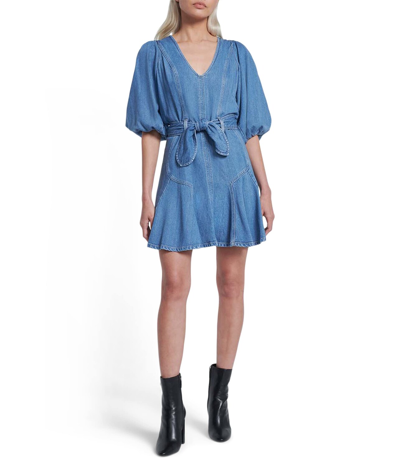 

Платье 7 For All Mankind, Eco Lustre Puff Sleeve Dress