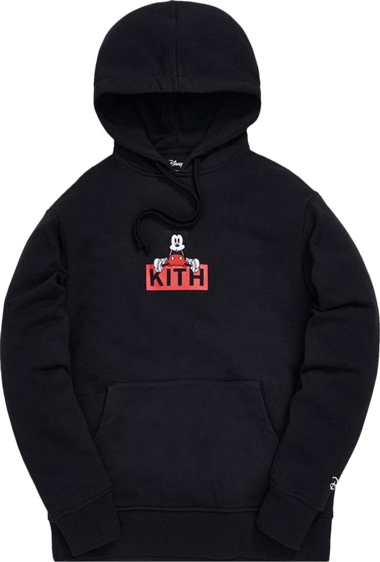 Худи Kith x Disney Sitting Classic Logo Mickey Hoodie 'Black', черный - фото