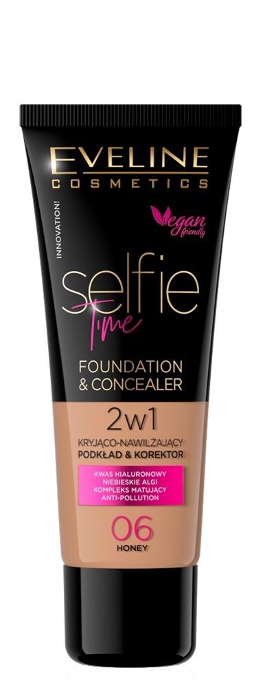 

Eveline Selfie Time 2w1 Праймер для лица, 06 Honey