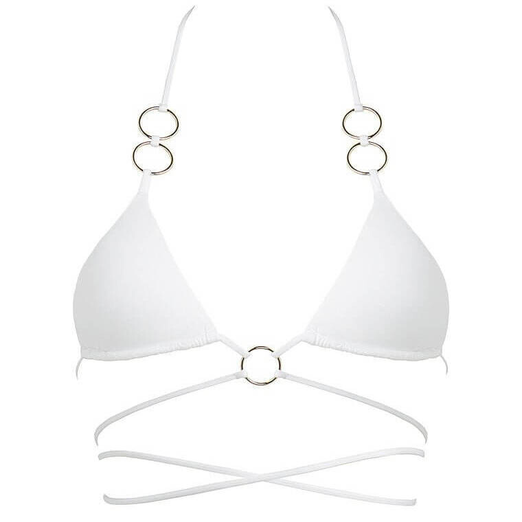 

Топ бикини Monica Hansen Girl On Fire Criss-Cross, белый
