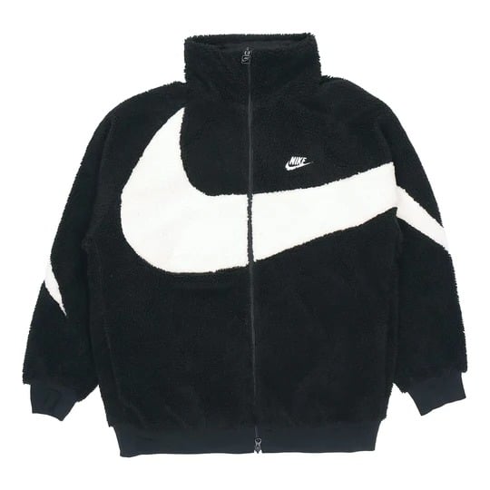 Nike big 2025 swoosh jacket white