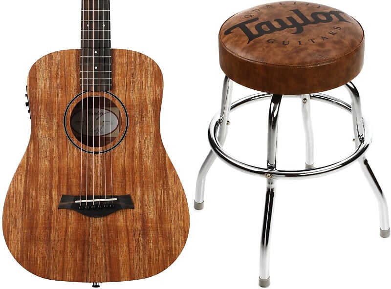 

Электроакустическая гитара Taylor Baby Taylor BTe-Koa - комплект из натурального коа с барным стулом с логотипом Taylor Brown - 24" FB01005016001751000=1 1510=1