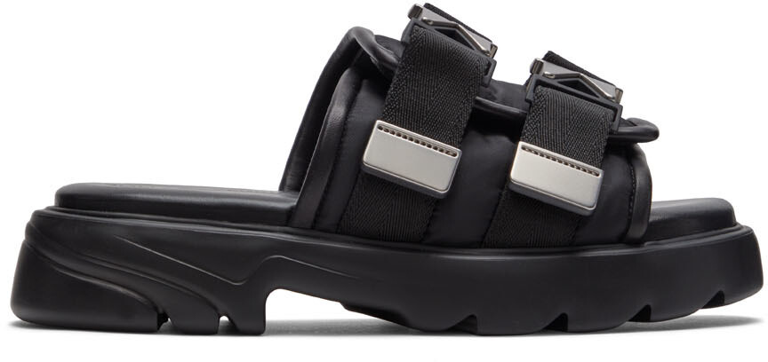 

Черные сандалии с молниями Bottega Veneta