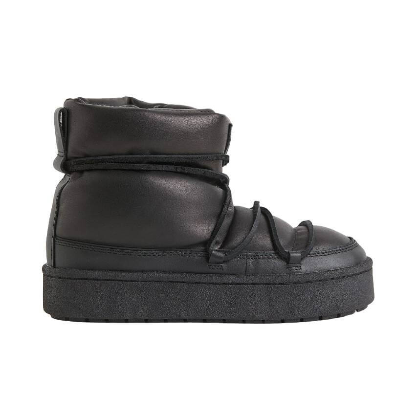 

Полусапоги H&M Padded Leather With Lacing, черный