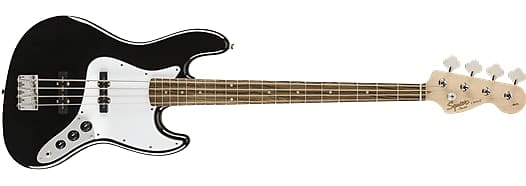 басс гитара fender squier affinity series precision bass pj pack maple fingerboard black w rumble 15 Бас-гитара Squier Affinity Series Jazz Bass — черный с накладкой на гриф Laurel
