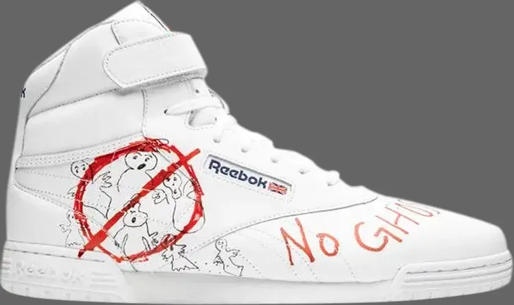 Кроссовки Reebok Bait X Stranger Things X Ghostbusters, бело-красный