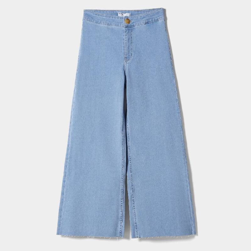 

Джинсы Bershka Culotte, голубой