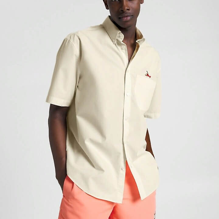 

Рубашка оверсайз Tommy Hilfiger TH X Andy Warhol Lobster, светло-бежевый