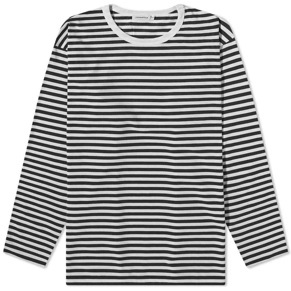 

Футболка Nanamica Long Sleeve COOLMAX Stripe Tee
